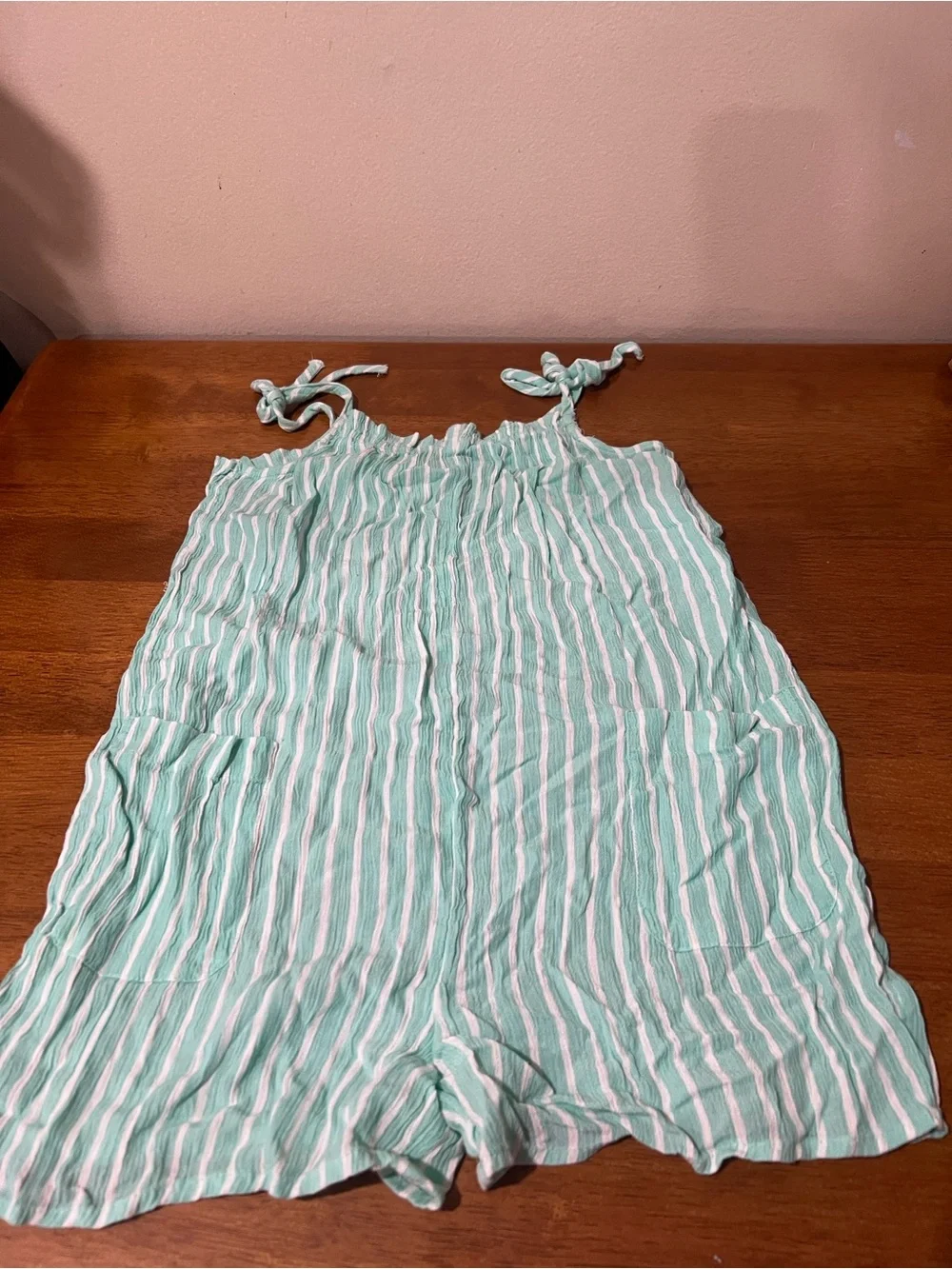 Justice Light Blue Denim Overalls and jumper Size 8-10 (lot of 7)